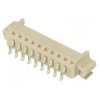 Socket | wire-board | male | 1.25mm | PIN: 9 | SMT | 125V | 1A | tinned