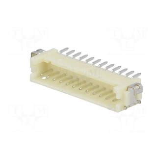 Socket | wire-board | male | DF13 | 1.25mm | PIN: 12 | SMT | on PCBs | tinned