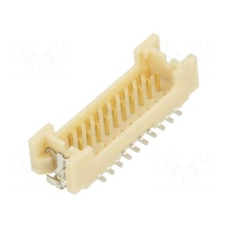 Socket | wire-board | male | DF13 | 1.25mm | PIN: 20 | SMT | on PCBs