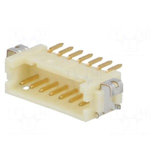 Socket | wire-board | male | DF13 | 1.25mm | PIN: 7 | SMT | on PCBs
