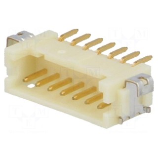 Socket | wire-board | male | DF13 | 1.25mm | PIN: 7 | SMT | on PCBs