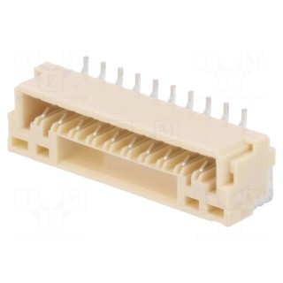 Socket | wire-board | male | GH | 1.25mm | PIN: 10 | SMT | 50V | 1A | vertical