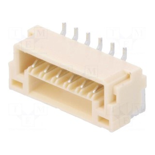 Socket | wire-board | male | GH | 1.25mm | PIN: 6 | SMT | 50V | 1A | vertical