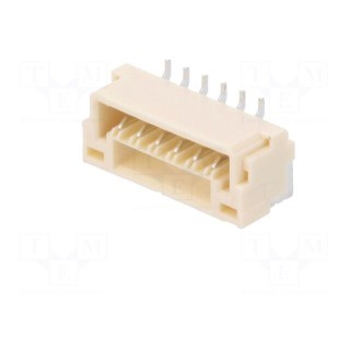 Socket | wire-board | male | GH | 1.25mm | PIN: 6 | SMT | 50V | 1A | vertical