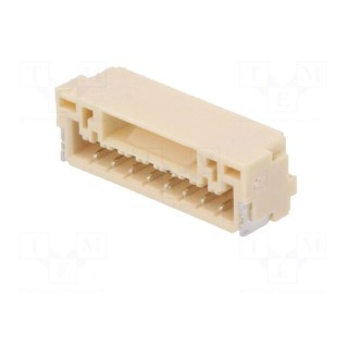 Socket | wire-board | male | GH | 1.25mm | PIN: 8 | SMT | 50V | 1A | horizontal