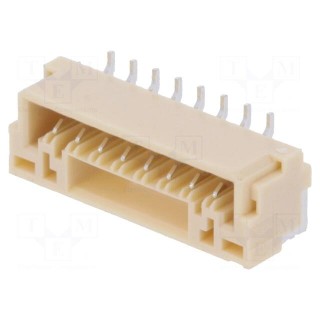 Socket | wire-board | male | GH | 1.25mm | PIN: 8 | SMT | 50V | 1A | vertical