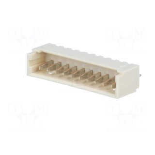 Socket | wire-board | male | PicoBlade | 1.25mm | PIN: 10 | THT | 1A | tinned