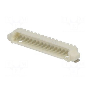 Socket | wire-board | male | PicoBlade | 1.25mm | PIN: 15 | SMT | 1A | tinned