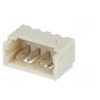 Socket | wire-board | male | PicoBlade™ | 1.25mm | PIN: 4 | THT | 1A | tinned