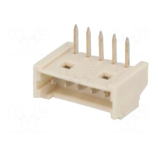 Socket | wire-board | male | PicoBlade™ | 1.25mm | PIN: 5 | THT | 1A | tinned