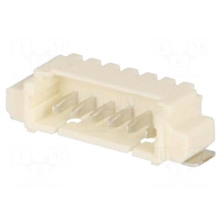 Socket | wire-board | male | PicoBlade | 1.25mm | PIN: 6 | SMT | 1A | tinned