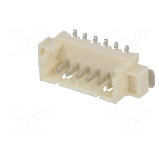 Socket | wire-board | male | PicoBlade™ | 1.25mm | PIN: 6 | SMT | 1A | tinned