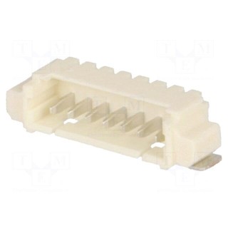 Socket | wire-board | male | PicoBlade | 1.25mm | PIN: 7 | SMT | 1A | tinned