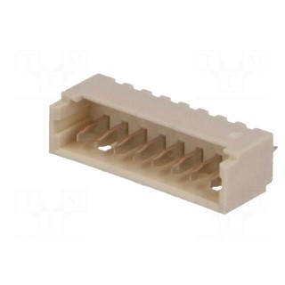 Socket | wire-board | male | PicoBlade | 1.25mm | PIN: 8 | THT | 1A | tinned