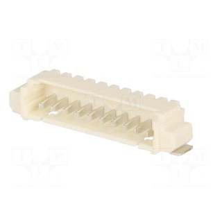 Socket | wire-board | male | PicoBlade | 1.25mm | PIN: 10 | SMT | 1A | tinned