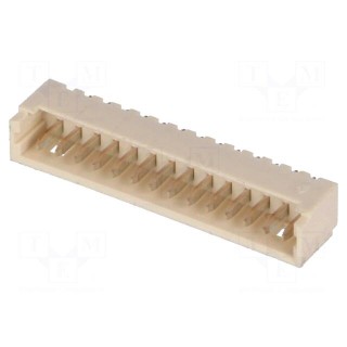 Socket | wire-board | male | PicoBlade | 1.25mm | PIN: 14 | THT | 1A | tinned