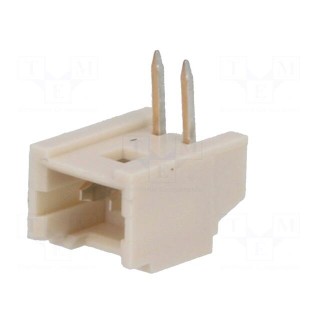 Socket | wire-board | male | PicoBlade™ | 1.25mm | PIN: 2 | THT | 1A | tinned