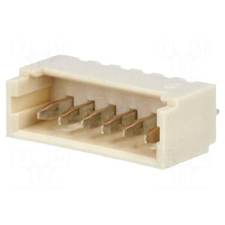 Socket | wire-board | male | PicoBlade | 1.25mm | PIN: 6 | THT | 1A | tinned