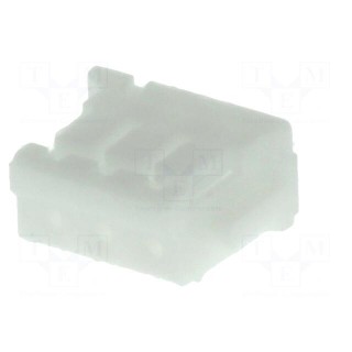 Plug | wire-board | female | ZH | 1.5mm | PIN: 3 | w/o contacts | for cable