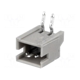 Socket | wire-board | male | 1.5mm | PIN: 2 | THT | 100V | 1A | tinned | 20mΩ