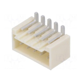 Socket | wire-board | male | 1.5mm | PIN: 5 | SMT | on PCBs | tinned