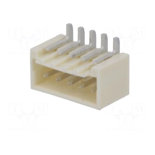 Socket | wire-board | male | 1.5mm | PIN: 5 | SMT | on PCBs | tinned