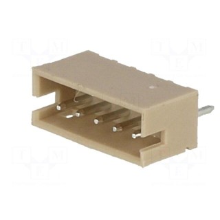 Socket | wire-board | male | 1.5mm | PIN: 5 | THT | 100V | 1A | tinned | 20mΩ