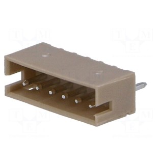 Socket | wire-board | male | 1.5mm | PIN: 6 | THT | 100V | 1A | tinned | 20mΩ