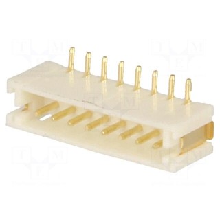 Socket | wire-board | male | 1.5mm | PIN: 8 | SMT | 100V | 1A | tinned | 20mΩ