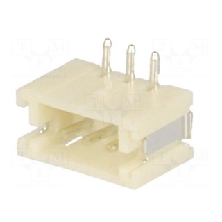 Socket | wire-board | male | ZH | 1.5mm | PIN: 3 | SMT | 50V | 1A | -25÷85°C