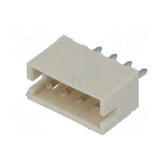Socket | wire-board | male | ZH | 1.5mm | PIN: 4 | THT | 50V | 1A | -25÷85°C