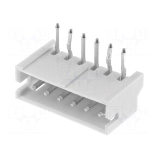Socket | wire-board | male | ZH | 1.5mm | PIN: 6 | THT | 50V | 1A | -25÷85°C