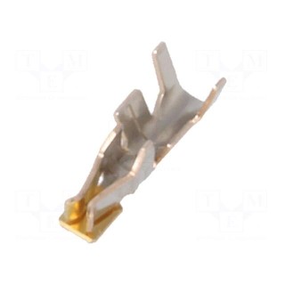 Contact | female | 22AWG | DF11 | gold-plated | crimped | for cable | 2mm