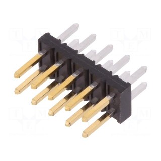 Pin header | wire-board | male | Minitek | 2mm | PIN: 10 | THT | on PCBs | 2A
