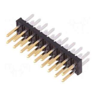 Pin header | wire-board | male | Minitek | 2mm | PIN: 18 | THT | on PCBs | 2A
