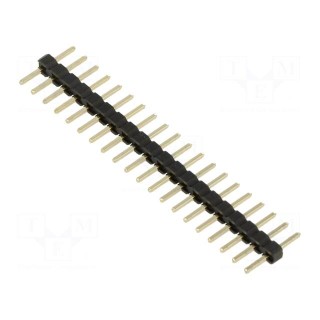 Pin header | pin strips | male | 2mm | PIN: 20 | THT | on PCBs | 2A | bulk