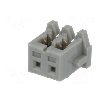 Plug | IDC | female | KR | 2mm | PIN: 2 | for cable | 100V | 1A | Layout: 1x2