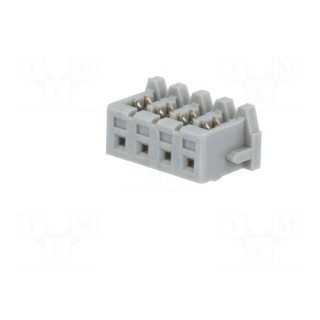 Plug | IDC | female | KR | 2mm | PIN: 4 | for cable | 100V | 1A | Layout: 1x4
