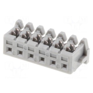 Plug | IDC | female | KR | 2mm | PIN: 6 | for cable | 100V | 1A | Layout: 1x6