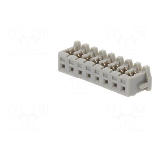 Plug | IDC | female | KR | 2mm | PIN: 8 | for cable | 100V | 1A | Layout: 1x8