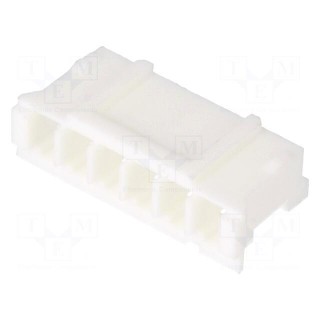 Plug | wire-board | female | 140 | 2mm | PIN: 6 | w/o contacts | for cable