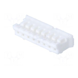 Plug | wire-board | female | 2mm | PIN: 8 | w/o contacts | for cable | 100V