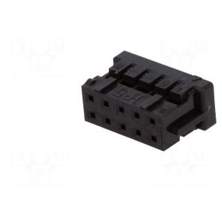 Plug | wire-wire/PCB | female | DF11 | 2mm | PIN: 10 | w/o contacts