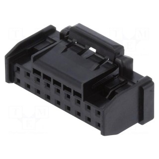 Plug | wire-board | female | DF51K | 2mm | PIN: 18 | w/o contacts