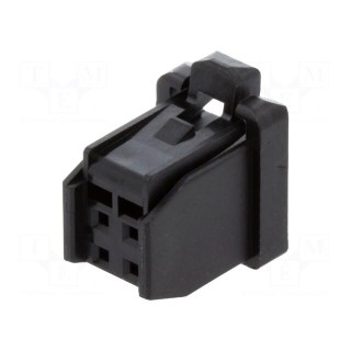 Plug | wire-board | female | DF51K | 2mm | PIN: 4 | w/o contacts | straight