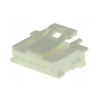 Plug | wire-board | female | MicroClasp | 2mm | PIN: 6 | w/o contacts