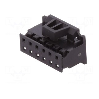 Plug | wire-board | female | Minitek | 2mm | PIN: 12 | w/o contacts