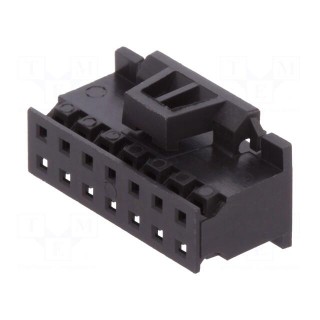 Plug | wire-board | female | Minitek | 2mm | PIN: 14 | w/o contacts
