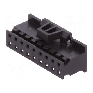 Plug | wire-board | female | Minitek | 2mm | PIN: 18 | w/o contacts | FCI
