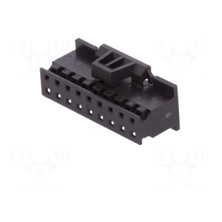 Plug | wire-board | female | Minitek | 2mm | PIN: 18 | w/o contacts
